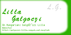 lilla galgoczi business card